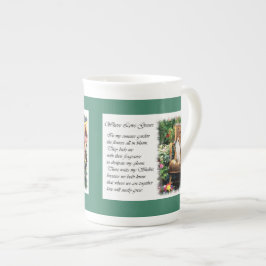 Sheltie Art spendet Sommergarten Prozellantasse