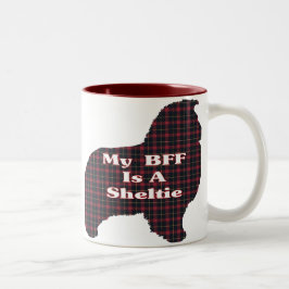 Sheltie BESTE FREUNDIN Geschenke Zweifarbige Tasse