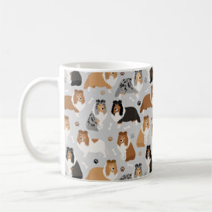 Sheltie Bones and Paws Tasse