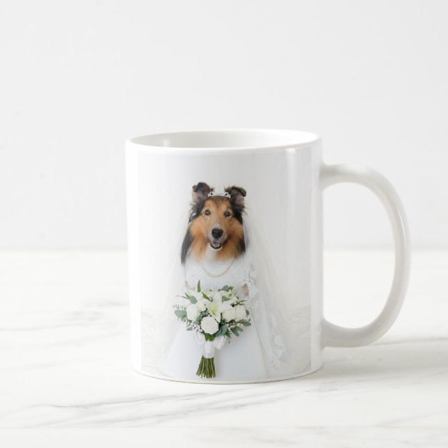Sheltie Bride Kaffeetasse (Rechts)