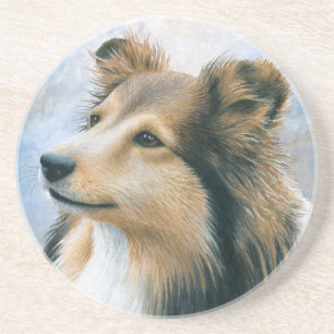 Sheltie Collie Dog 122 Getränkeuntersetzer
