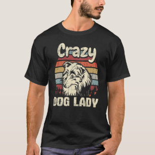 Sheltie Crazy Dog Lady Vintage Muttertag Retro T-Shirt