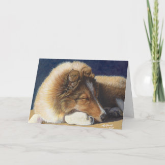 Sheltie die Shetlandinseln Schäferhund-Gruß-Karte Karte