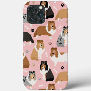 Sheltie Dog Bones and Paws Case-Mate iPhone Case