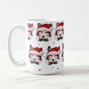 Sheltie Dog Breed Christmas Stars Kaffeetasse