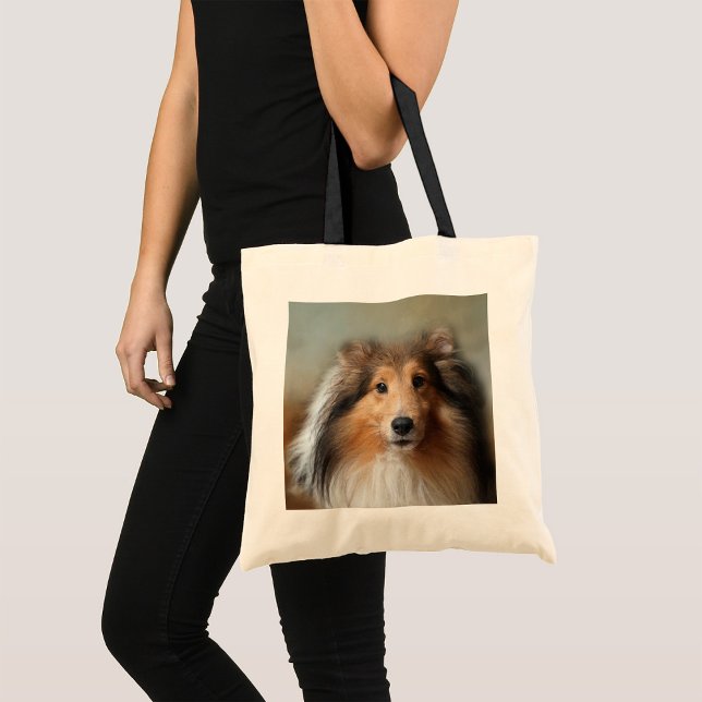 Sheltie Dog Tote Bag Tragetasche (Von Creator hochgeladen)