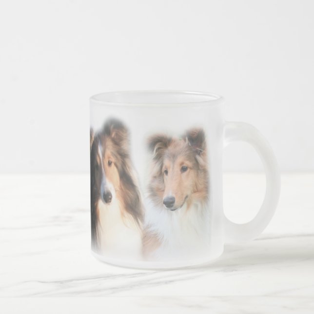 Sheltie Engels-Tasse Mattglastasse (Rechts)