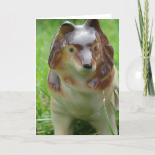 Sheltie Figurine Karte