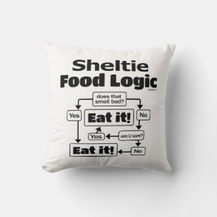 Sheltie Food Logic Kissen