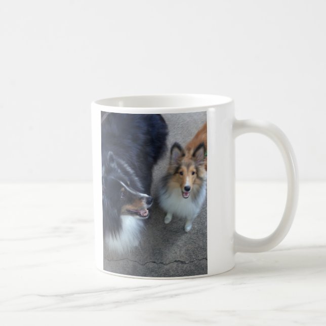 Sheltie Freund-Tasse Kaffeetasse (Rechts)