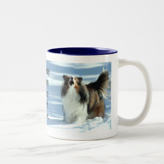 Sheltie Furz Tasse (Rechts)
