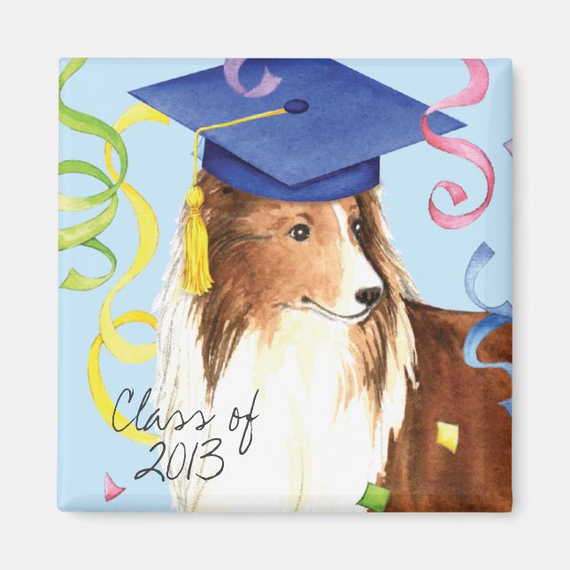 Sheltie Graduate Magnet (Vorne)