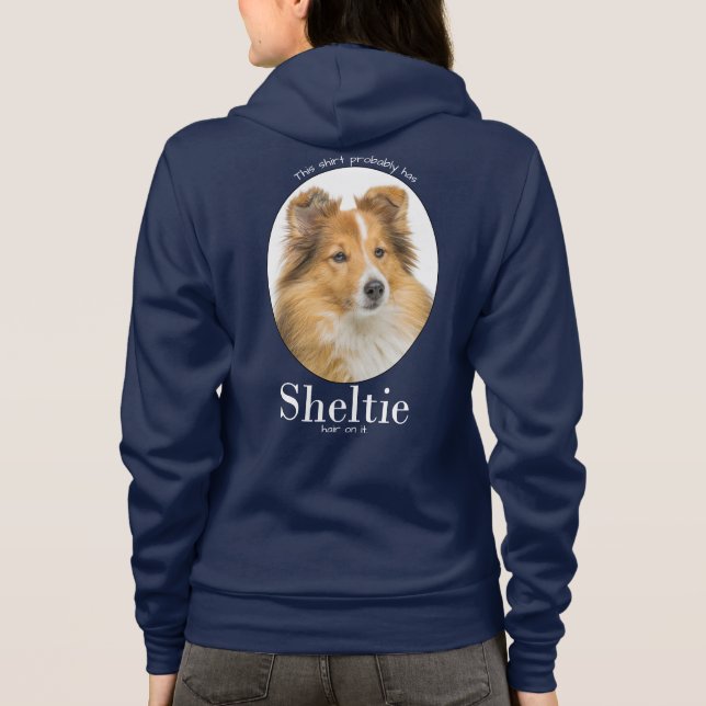 Sheltie Hair Hoodie (Rückseite)