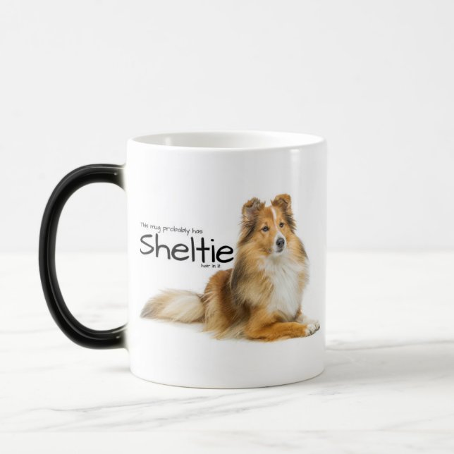 Sheltie Hair Verwandlungstasse (Links)