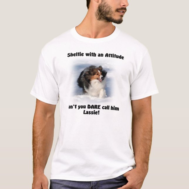 Sheltie Haltungs-Shirt T-Shirt (Vorderseite)