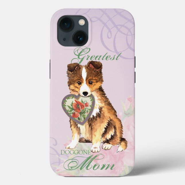 Sheltie Heart Mama Case-Mate iPhone Hülle (Rückseite)