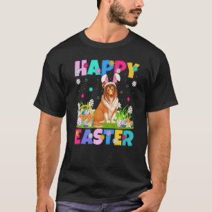 Sheltie Hund Happy Osterfest Sonniger Sheltie Oste T-Shirt