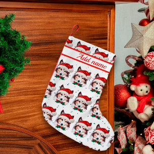 Sheltie-Hunderasse Weihnachtssterne Kleiner Weihnachtsstrumpf