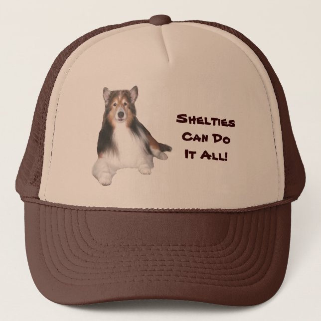 Sheltie Hut Truckerkappe (Vorderseite)