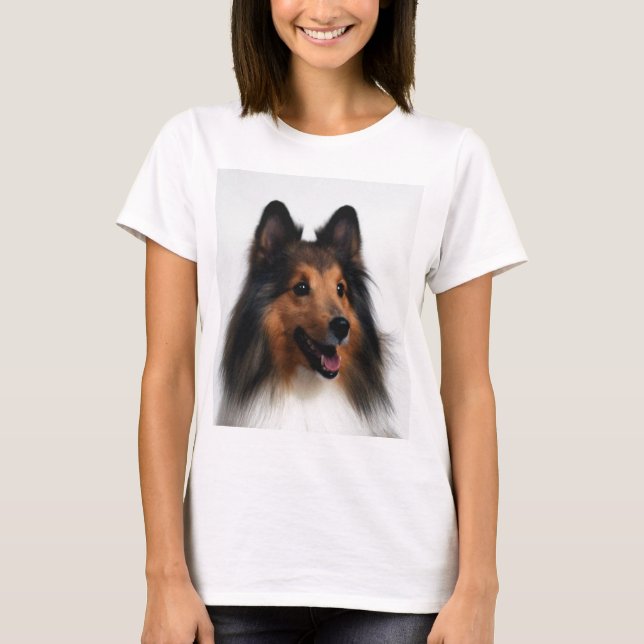 Sheltie Ladys Shirt (Vorderseite)
