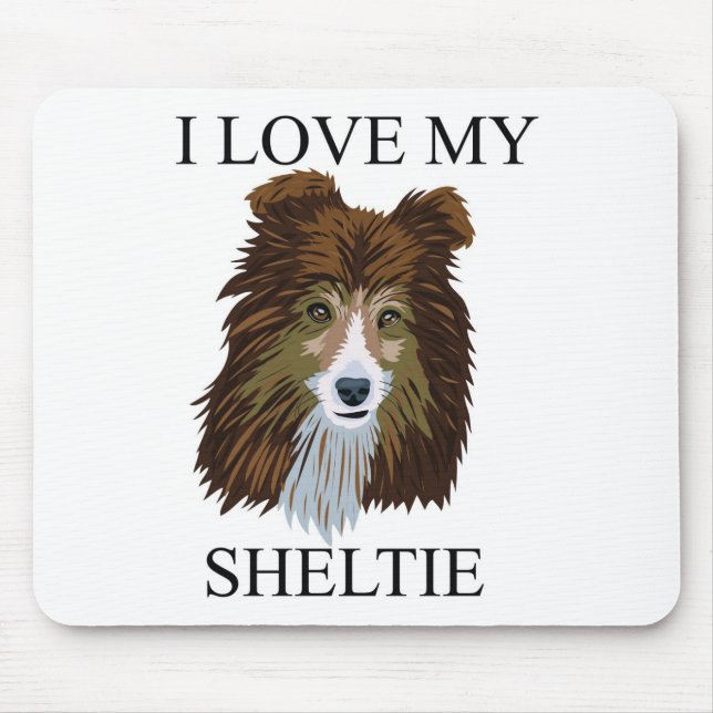 SHELTIE Liebe! Mousepad (Vorne)