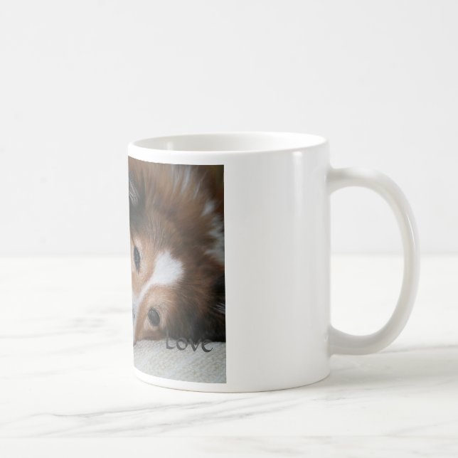Sheltie Liebe-Tasse Tasse (Rechts)