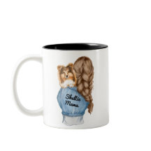 Sheltie Mama Brünett mit Sable Shetland Sheepdog