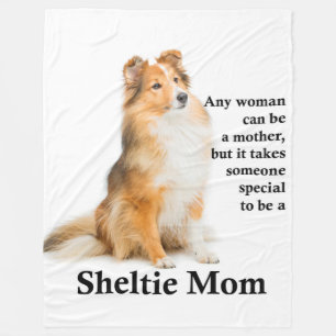 Sheltie Mama-Fleece-Decke Fleecedecke