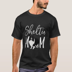 Sheltie Mama Fun Bi Black Shelties Shetland Sheepd T-Shirt