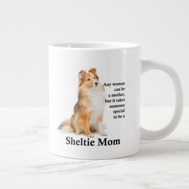 Sheltie Mama Jumbo Tasse (Rechts)