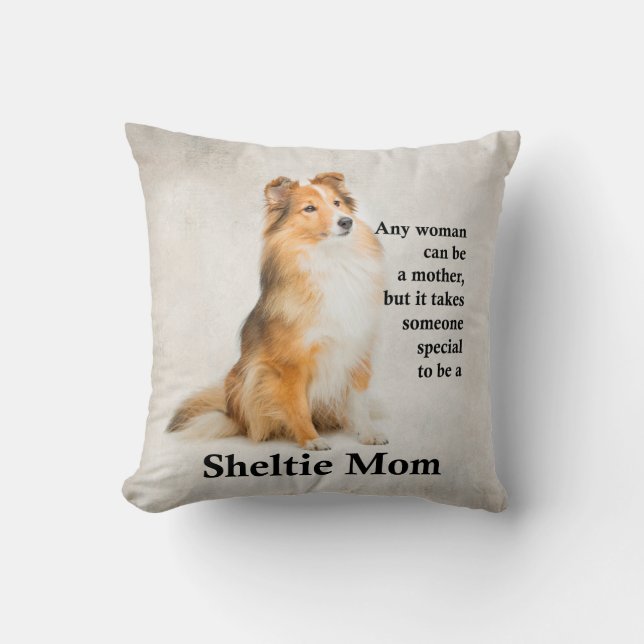 Sheltie Mama Pillow Kissen (Vorderseite)