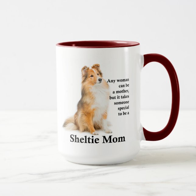 Sheltie Mama Tasse (Rechts)