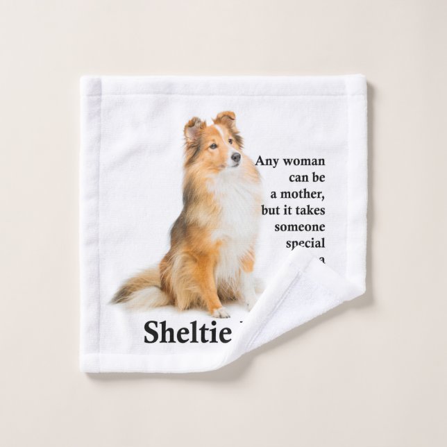 Sheltie Mama Wash Tuch (Waschlappen)