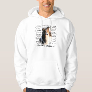 Sheltie Merkmal-mit Kapuze Sweatshirt