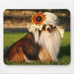 Sheltie mit Hut Mousepad