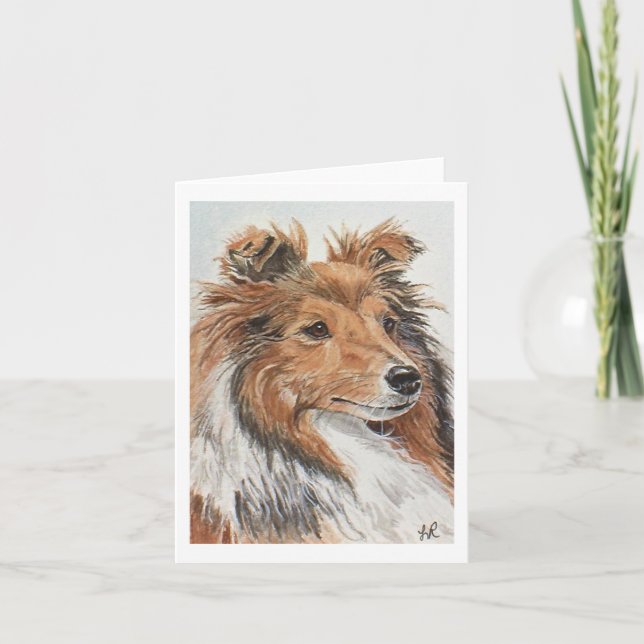 Sheltie Notecards Karte (Vorderseite)