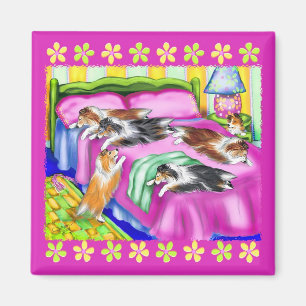 Sheltie Pink Comfort Magnet