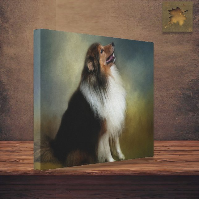 Sheltie Shetland Sheep Hund Leinwand (Von Creator hochgeladen)