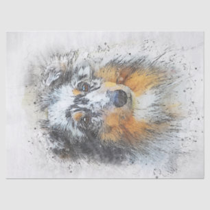 Sheltie - Shetland Sheepdog Decoupage Seidenpapier