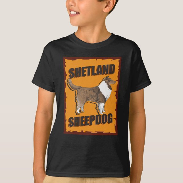 Sheltie Shetland Sheepdog | Hundebesitzer T-Shirt (Vorderseite)