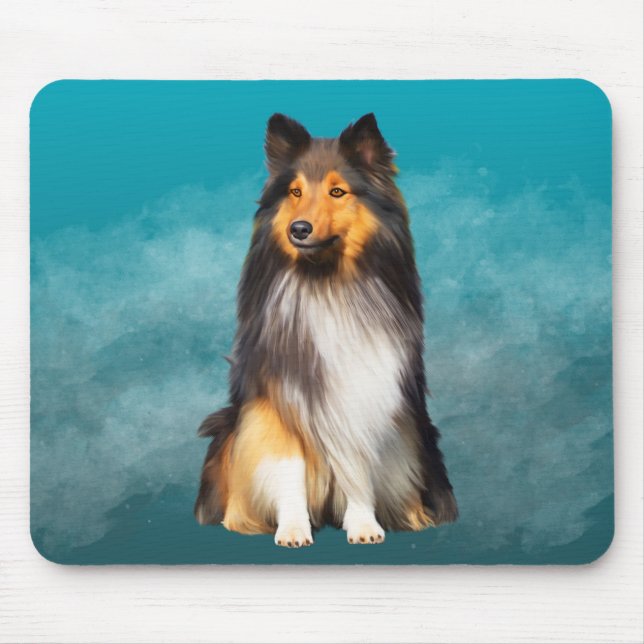 Sheltie Shetland Sheepdog Mousepad (Vorne)