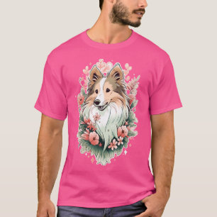 Sheltie Shetland Sheepdog Pastel T-Shirt
