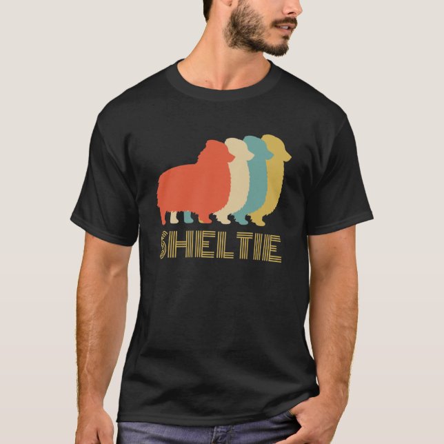 Sheltie Shetland Sheepdog Rasse Hunde Liebhaber Vi T-Shirt (Vorderseite)
