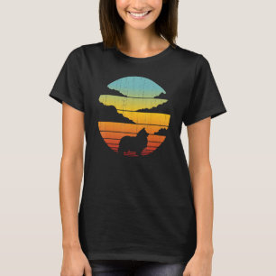 Sheltie Shetland Sheepdog Retro Vintage 60er 70er T-Shirt