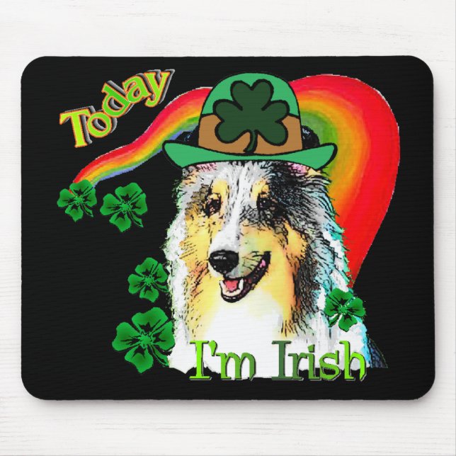 Sheltie St. Patricks Day Mousepad (Vorne)