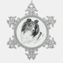 Sheltie Stift u. Tinte durch Cindy Alvarado -