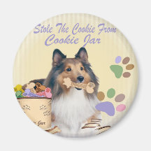 Sheltie Stole Die Keksmagnete