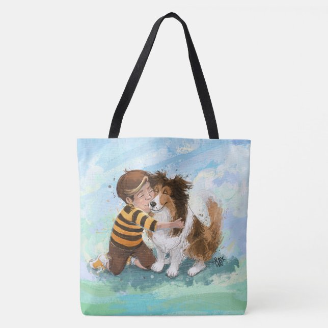 Sheltie und Boy Hug (Vorderseite)