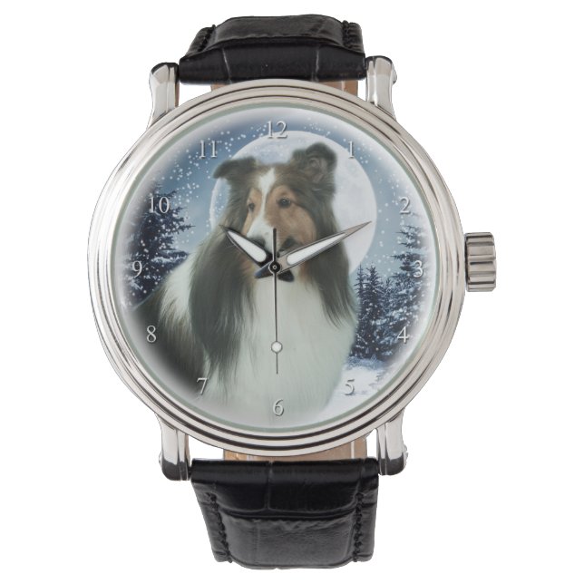 Sheltie Watch Armbanduhr (Vorderseite)