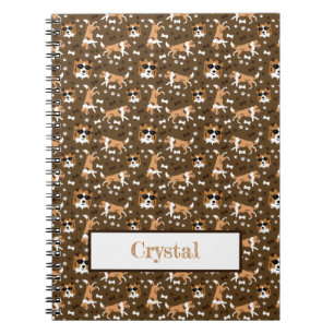 Shelties Shetland Sheepdog Muster Brown Notebook Notizblock